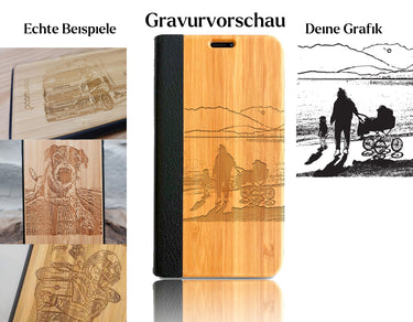 INDIVIDUELL iPhone 15 Pro Max Bambus-Kunststoff